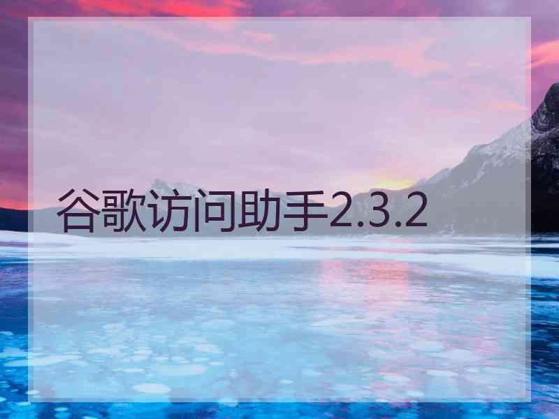 谷歌访问助手2.3.2